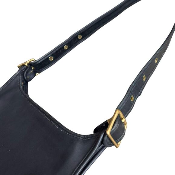 Vintage Coach legacy black soft leather shoulder bag with adjustable strap 9966 - Picture 4 of 8